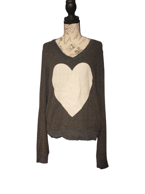 Wildfox Sweaters - Wildfox Heart Baggy Beach Jumper, Size Small